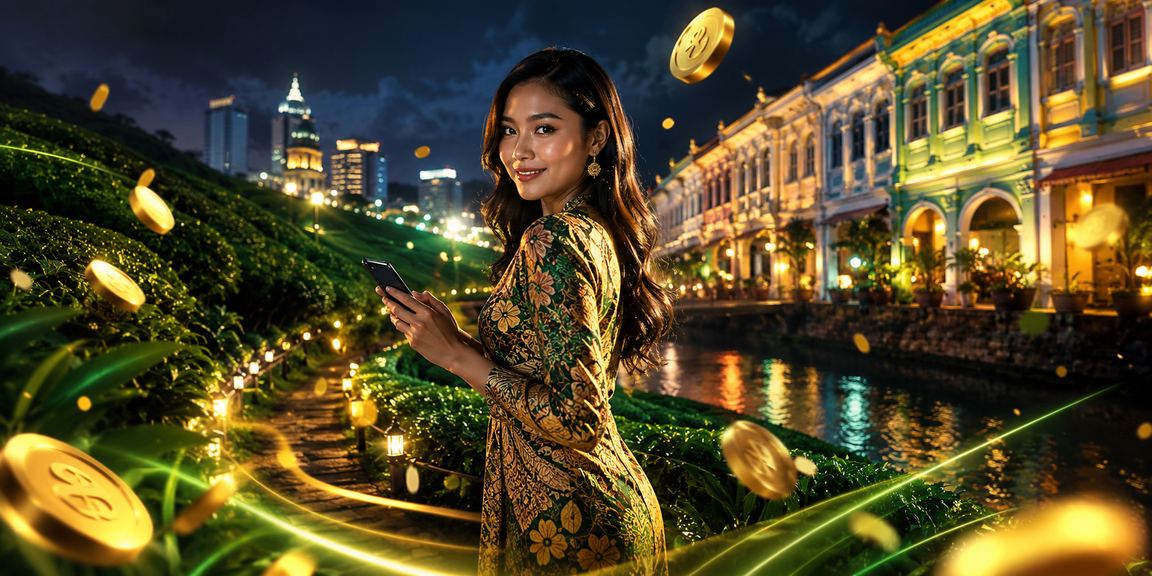 A batik-clad user in Penang accessing the bt50 Sports Betting platform on an Android phone